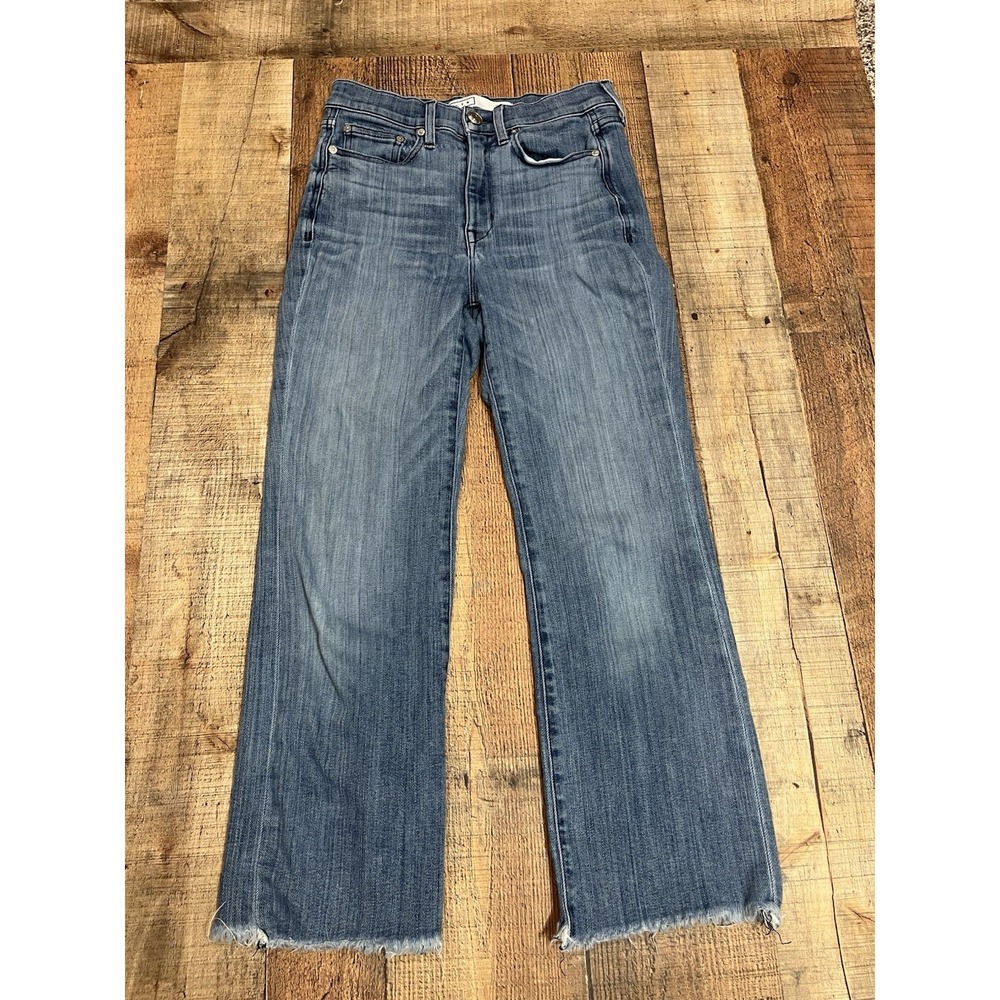 AYR Women's Straight Leg Jeans in Faded Blue